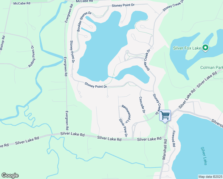 map of restaurants, bars, coffee shops, grocery stores, and more near 8981 Hidden Court East in South Lyon
