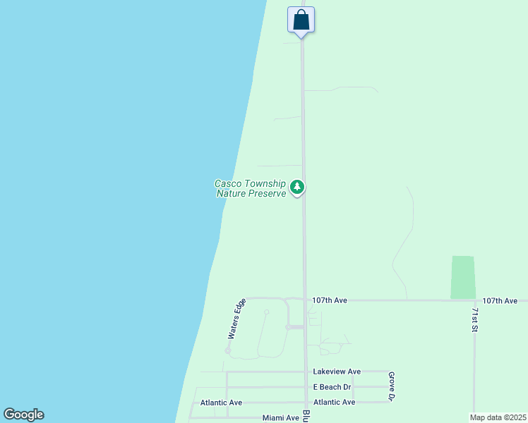 map of restaurants, bars, coffee shops, grocery stores, and more near 750 Blue Star Highway in South Haven