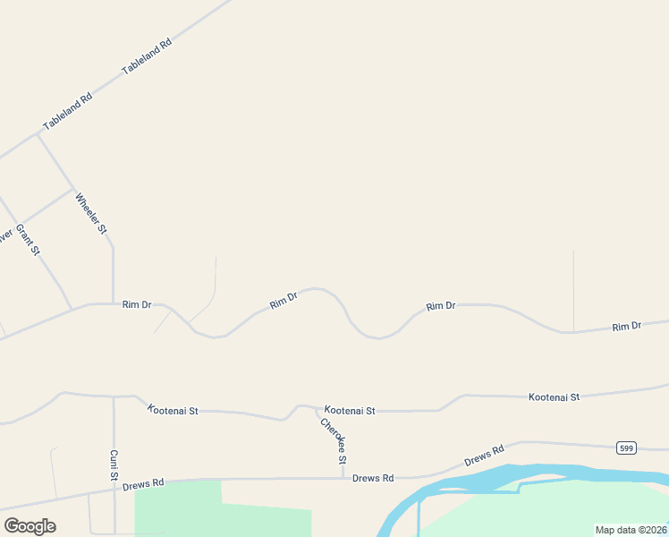 map of restaurants, bars, coffee shops, grocery stores, and more near Rim Drive in Chiloquin