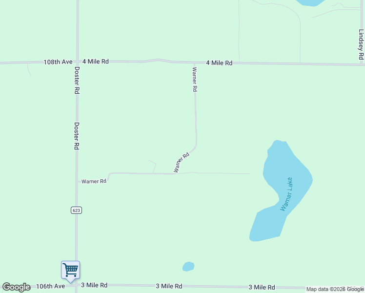 map of restaurants, bars, coffee shops, grocery stores, and more near 12344 Warner Road in Plainwell