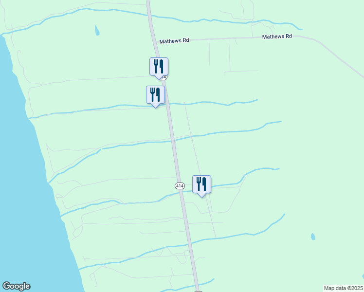 map of restaurants, bars, coffee shops, grocery stores, and more near 4966 New York 414 in Burdett