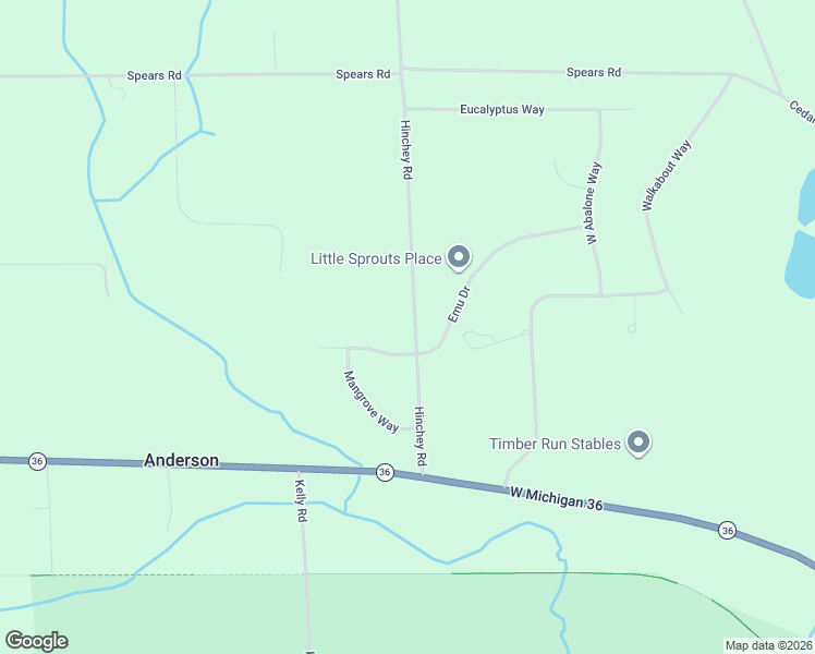 map of restaurants, bars, coffee shops, grocery stores, and more near 4556 Emu Drive in Pinckney