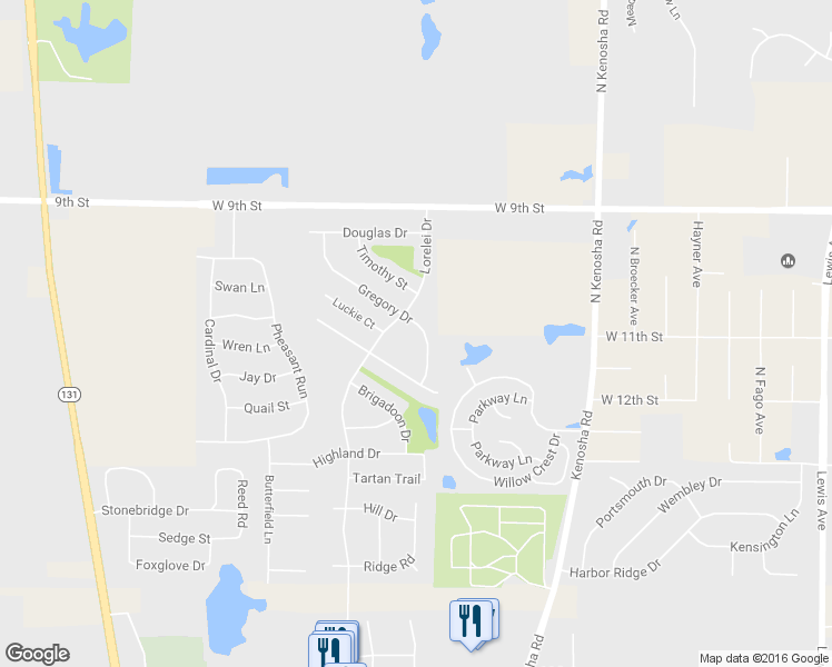 map of restaurants, bars, coffee shops, grocery stores, and more near 4035 Gregory Drive in Zion