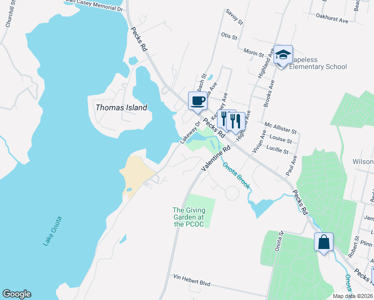 map of restaurants, bars, coffee shops, grocery stores, and more near 39.5 Lakewood Drive in Pittsfield