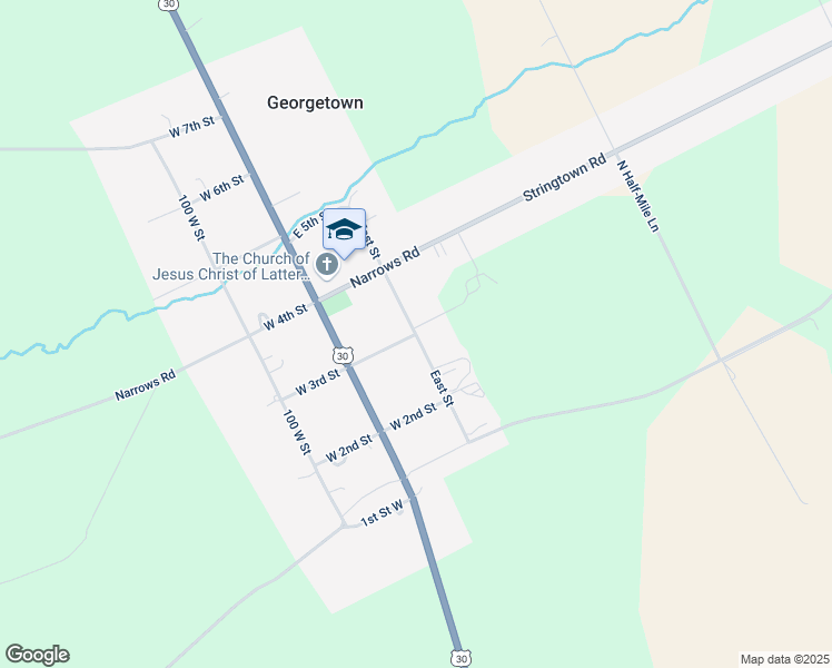 map of restaurants, bars, coffee shops, grocery stores, and more near 325 South 100 East Street in Montpelier