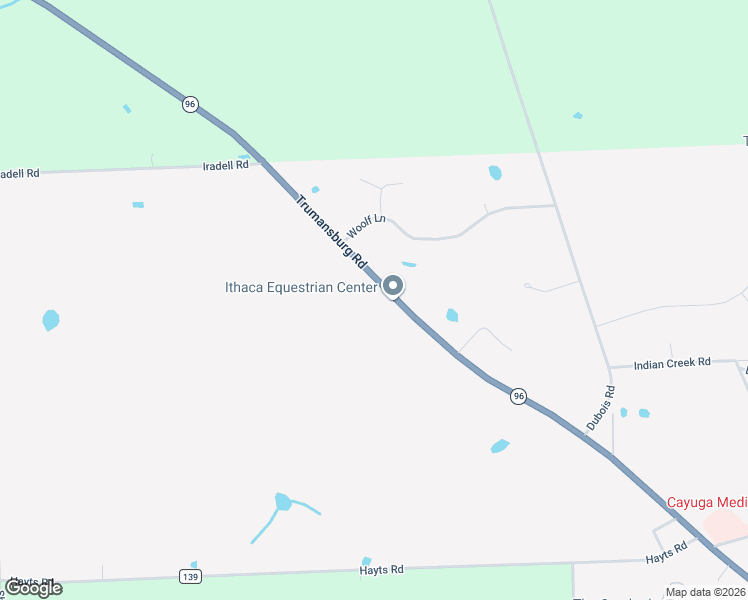map of restaurants, bars, coffee shops, grocery stores, and more near 1460 Trumansburg Rd in Ithaca