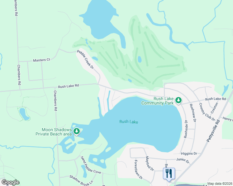 map of restaurants, bars, coffee shops, grocery stores, and more near 8405 Scotia Drive in Pinckney