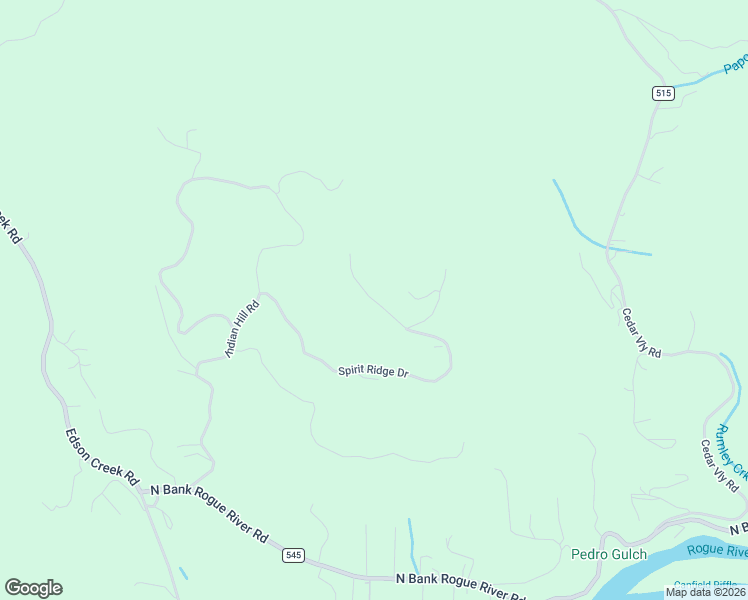 map of restaurants, bars, coffee shops, grocery stores, and more near Spirit Ridge Dr in Gold Beach