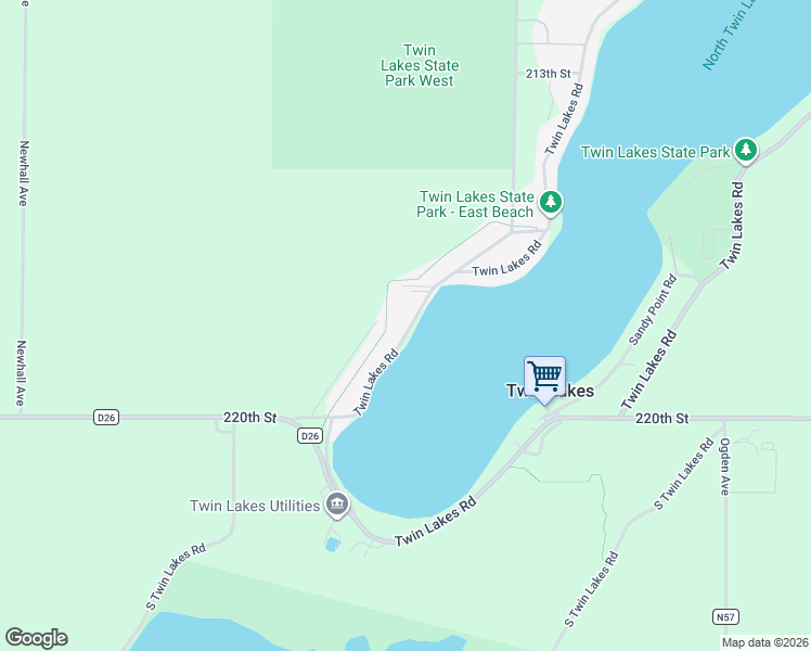 map of restaurants, bars, coffee shops, grocery stores, and more near 2319-2373 Twin Lakes Road in Manson