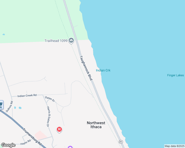 map of restaurants, bars, coffee shops, grocery stores, and more near 1057 Taughannock Blvd in Ithaca