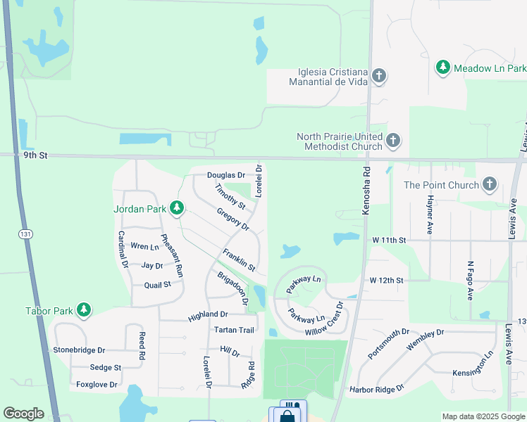 map of restaurants, bars, coffee shops, grocery stores, and more near 1006 Lorelei Drive in Zion