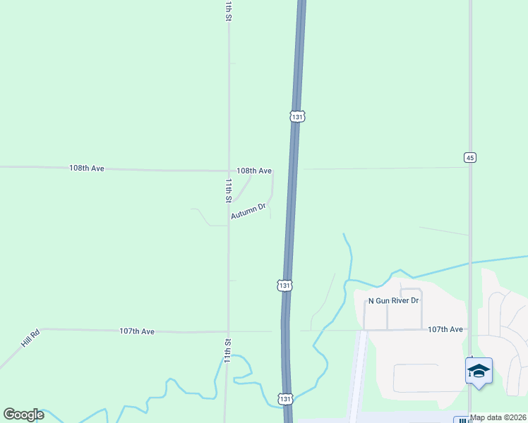 map of restaurants, bars, coffee shops, grocery stores, and more near 1128 Autumn Drive in Otsego