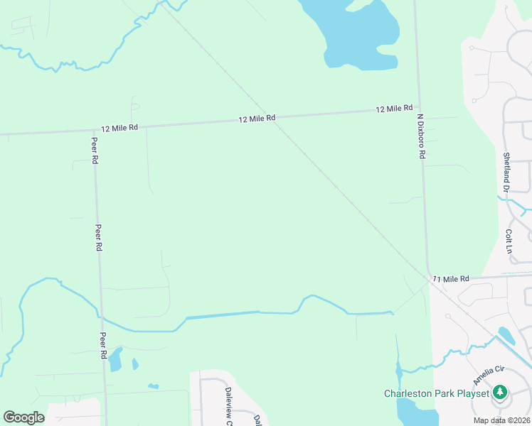 map of restaurants, bars, coffee shops, grocery stores, and more near 13500 12 Mile Road in South Lyon