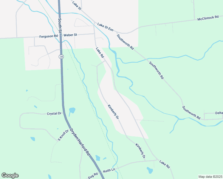 map of restaurants, bars, coffee shops, grocery stores, and more near 108 Lake Road in Dryden