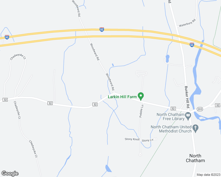 map of restaurants, bars, coffee shops, grocery stores, and more near 1 Woodward Road in Valatie