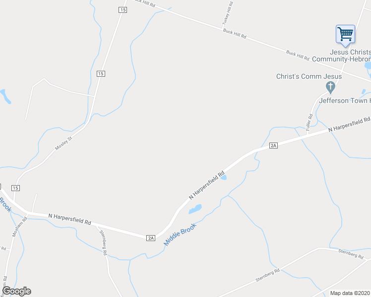 map of restaurants, bars, coffee shops, grocery stores, and more near 503 North Harpersfield Road in Jefferson