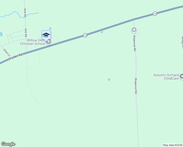 map of restaurants, bars, coffee shops, grocery stores, and more near 1837 Dryden Road in Freeville