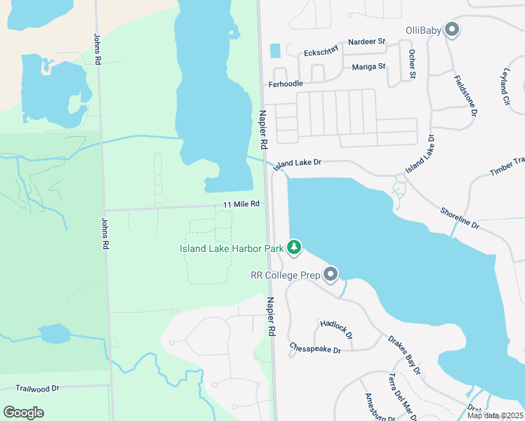 map of restaurants, bars, coffee shops, grocery stores, and more near 25650 Napier Road in Novi