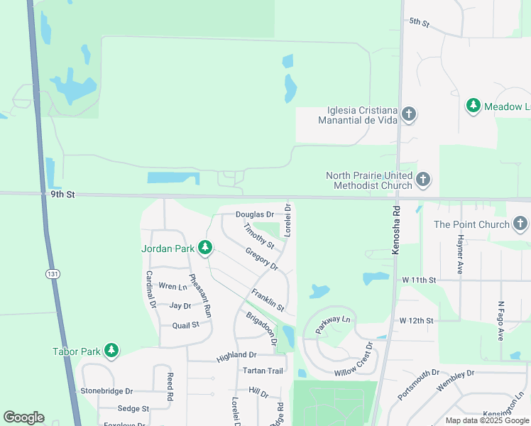 map of restaurants, bars, coffee shops, grocery stores, and more near 4112 Douglas Drive in Zion