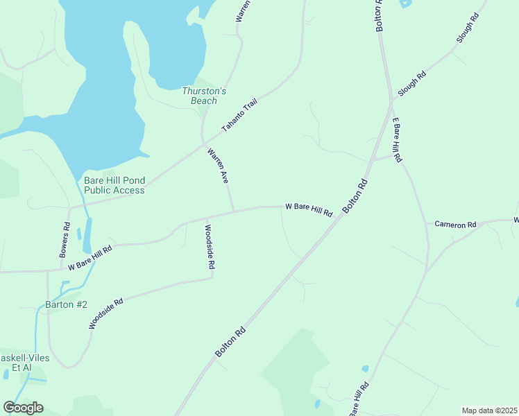 map of restaurants, bars, coffee shops, grocery stores, and more near 26 West Bare Hill Road in Harvard