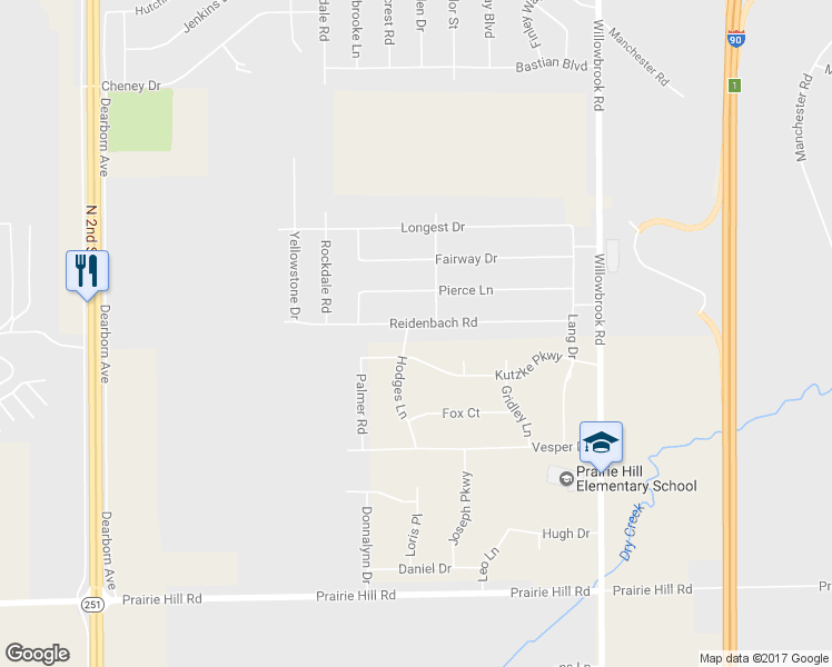 map of restaurants, bars, coffee shops, grocery stores, and more near 5660 Reidenbach Road in South Beloit