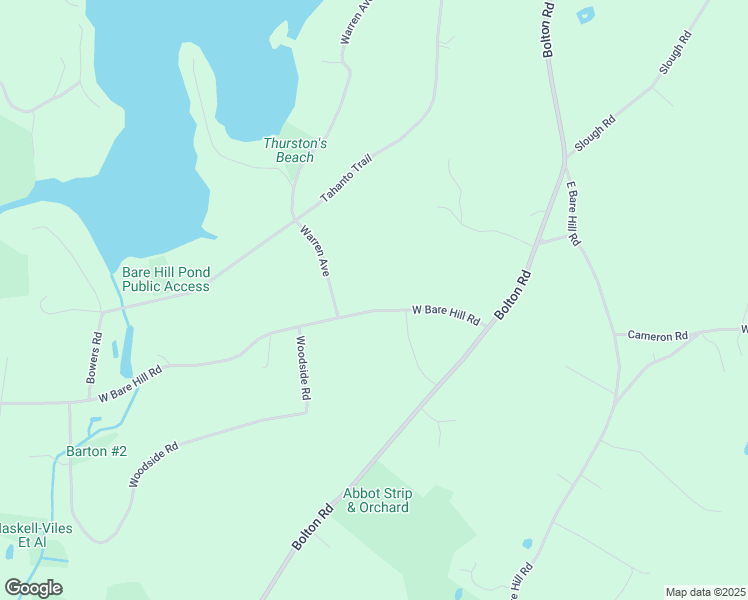 map of restaurants, bars, coffee shops, grocery stores, and more near 26 West Bare Hill Road in Harvard