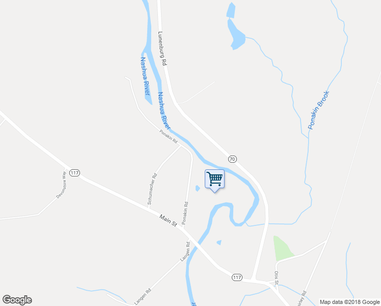 map of restaurants, bars, coffee shops, grocery stores, and more near Ponakin Road in Lancaster