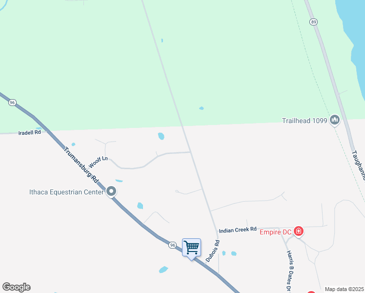 map of restaurants, bars, coffee shops, grocery stores, and more near 250 Dubois Road in Ithaca