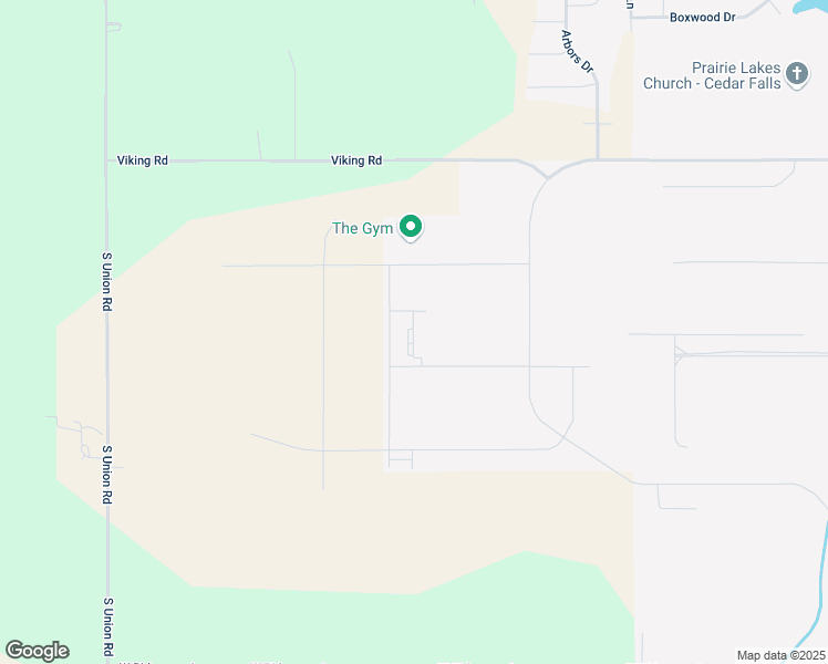 map of restaurants, bars, coffee shops, grocery stores, and more near 3105 Capital Way in Cedar Falls