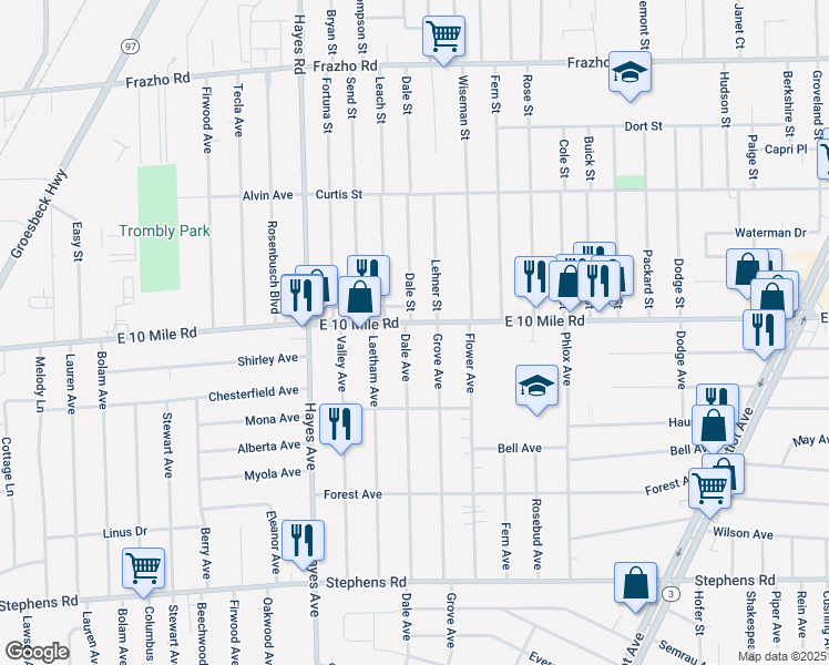 15300 East 10 Mile Road, Eastpointe MI Walk Score