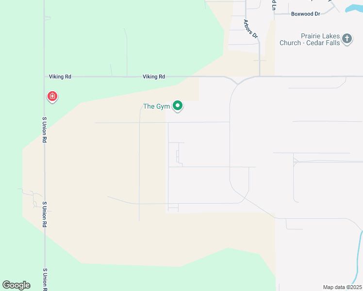 map of restaurants, bars, coffee shops, grocery stores, and more near 3105 Capital Way in Cedar Falls