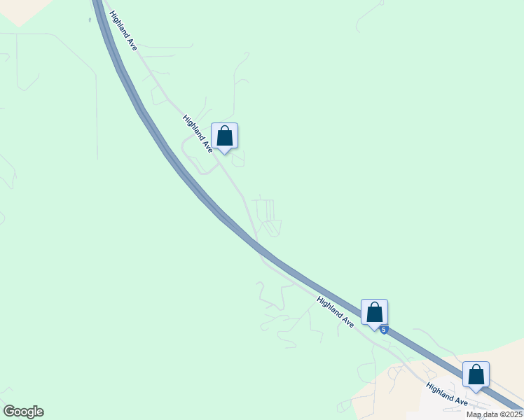 map of restaurants, bars, coffee shops, grocery stores, and more near 3591 Highland Avenue in Grants Pass