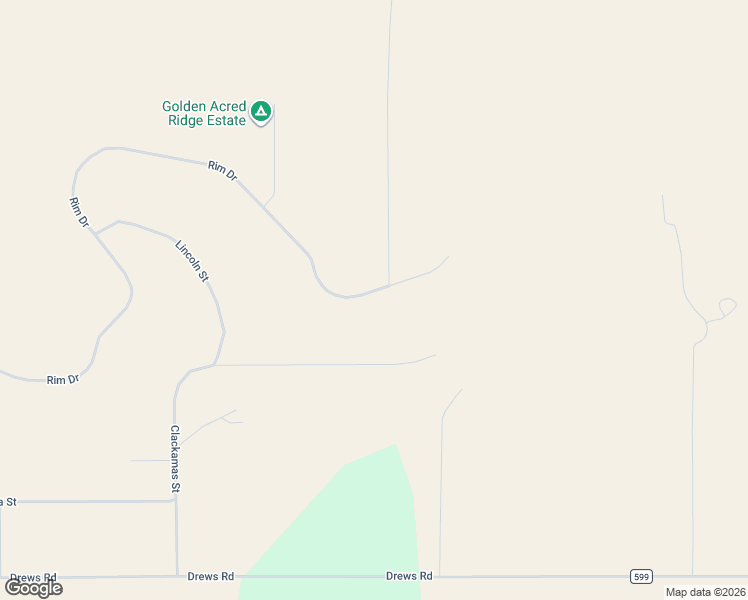 map of restaurants, bars, coffee shops, grocery stores, and more near Rim Drive in Sprague River