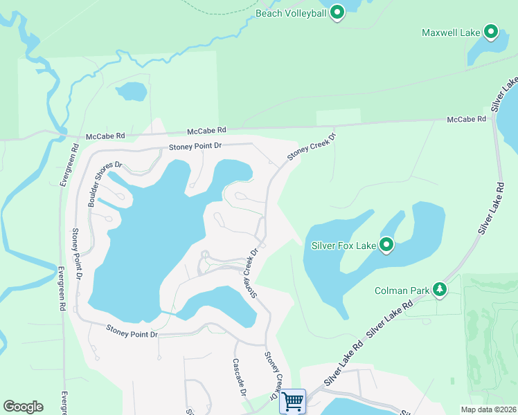 map of restaurants, bars, coffee shops, grocery stores, and more near 10836 Sparkling Waters Court in South Lyon