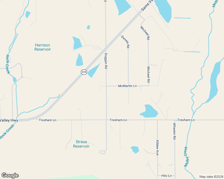 map of restaurants, bars, coffee shops, grocery stores, and more near 11220 Duggan Road in Central Point