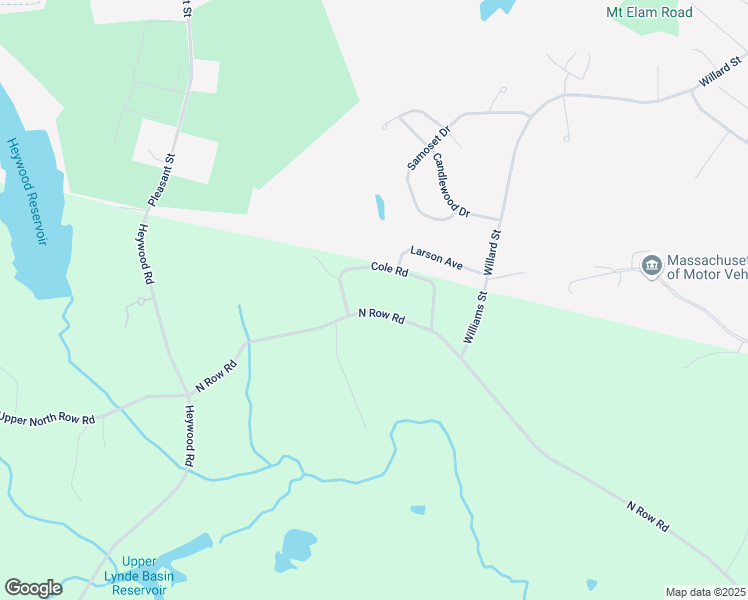map of restaurants, bars, coffee shops, grocery stores, and more near 128 North Row Road in Sterling