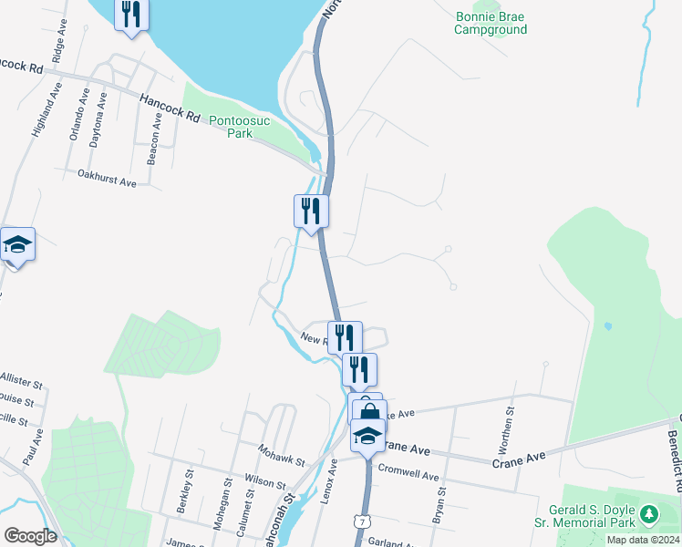 map of restaurants, bars, coffee shops, grocery stores, and more near in Pittsfield