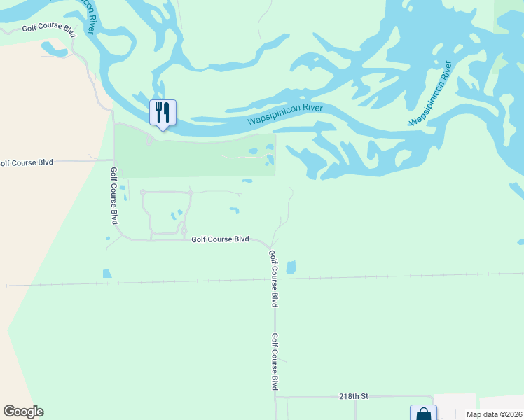 map of restaurants, bars, coffee shops, grocery stores, and more near 1795 Golf Course Boulevard in Independence