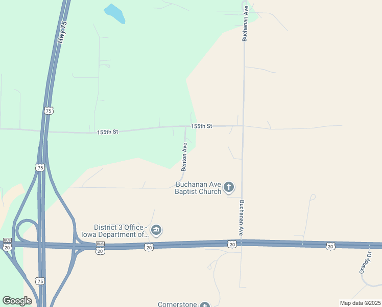 map of restaurants, bars, coffee shops, grocery stores, and more near 1560 Benton Avenue in Sioux City