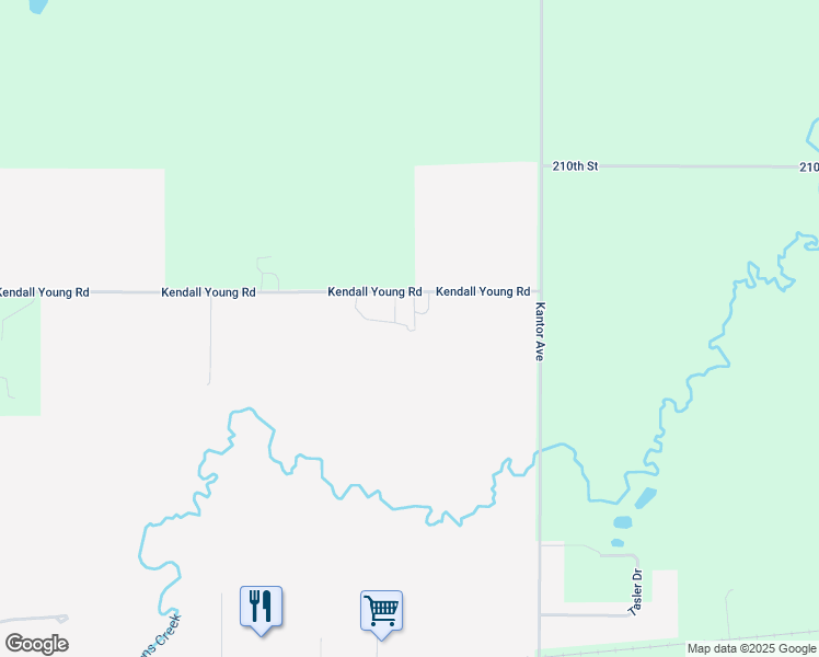 map of restaurants, bars, coffee shops, grocery stores, and more near 1430 Kendall Young Road in Webster City