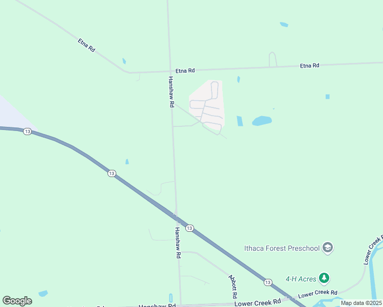 map of restaurants, bars, coffee shops, grocery stores, and more near 1847 Hanshaw Rd in Ithaca