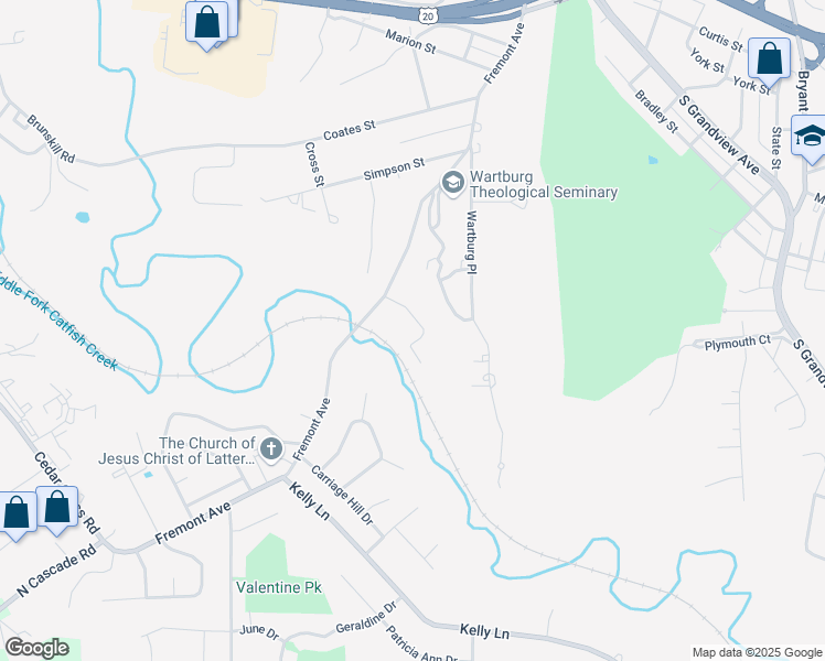 map of restaurants, bars, coffee shops, grocery stores, and more near 1955 Pulpit Rock Lane in Dubuque