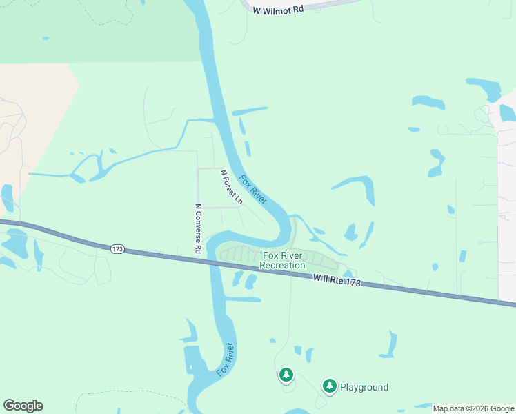 map of restaurants, bars, coffee shops, grocery stores, and more near 42521 North Forest Lane in Antioch