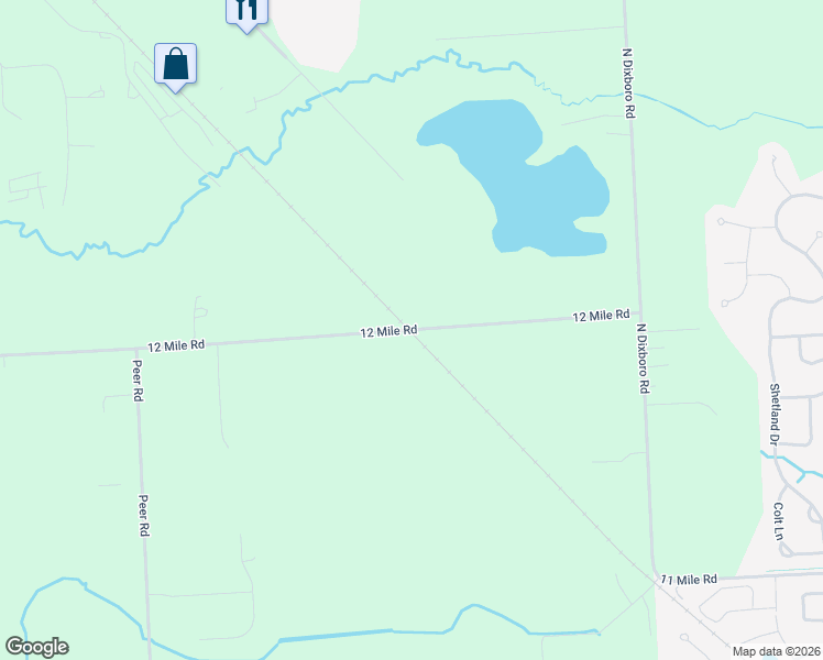 map of restaurants, bars, coffee shops, grocery stores, and more near 13545 12 Mile Road in South Lyon