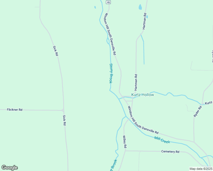 map of restaurants, bars, coffee shops, grocery stores, and more near 9901 County Road 46 in Dansville