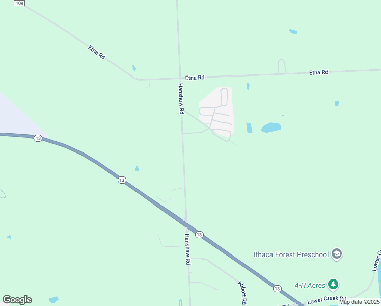 map of restaurants, bars, coffee shops, grocery stores, and more near 1847 Hanshaw Road in Ithaca