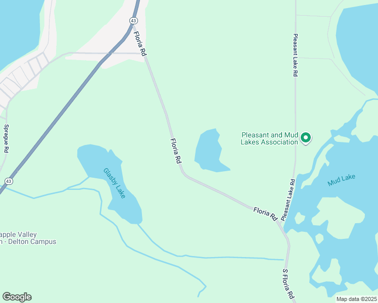 map of restaurants, bars, coffee shops, grocery stores, and more near 11657 Floria Road in Delton