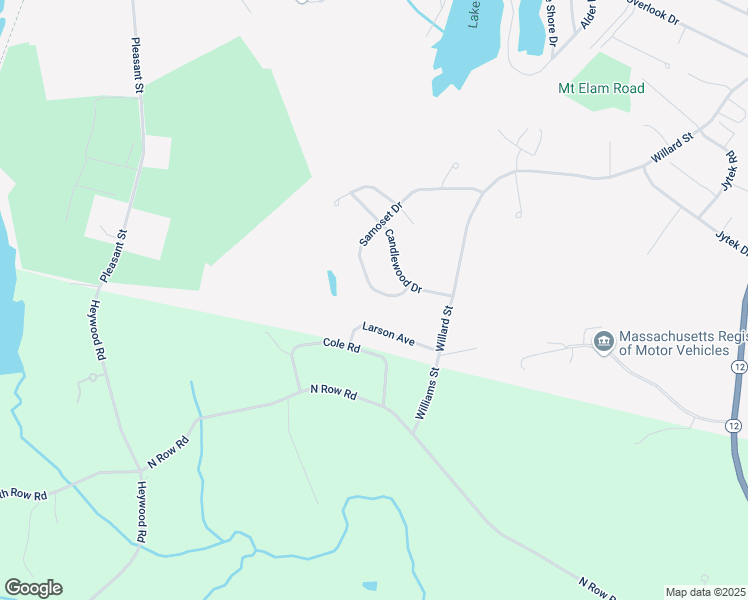 map of restaurants, bars, coffee shops, grocery stores, and more near 135 Samoset Drive in Leominster