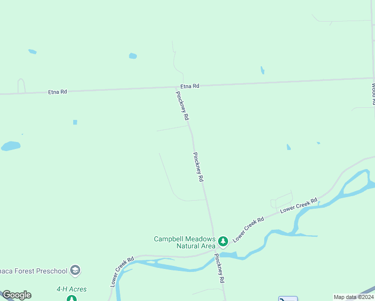 map of restaurants, bars, coffee shops, grocery stores, and more near 192 Pinckney Road in Ithaca