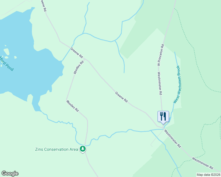 map of restaurants, bars, coffee shops, grocery stores, and more near 42 Greene Road in Princeton